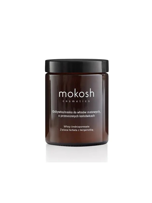 Mokosh Conditioner/Masker voor medium poreus, mat haar met droge punten Groene Thee met Bergamot 180 ml