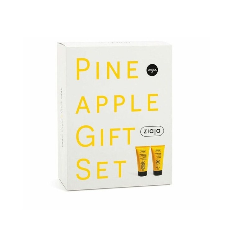 Coffret cadeau Ziaja Baume corporel Ananas 160 ml + Peeling corporel 160 ml