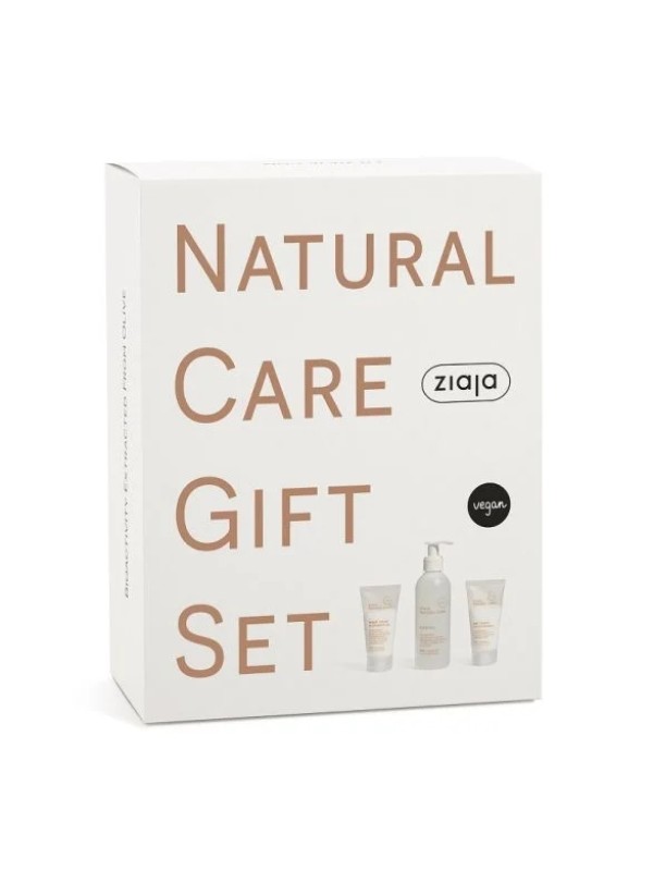 Ziaja Natural Care Geschenkset Nachtgesichtscreme 50 ml + Tagesgesichtscreme 50 ml + Gesichtsreinigungsgel 200 ml