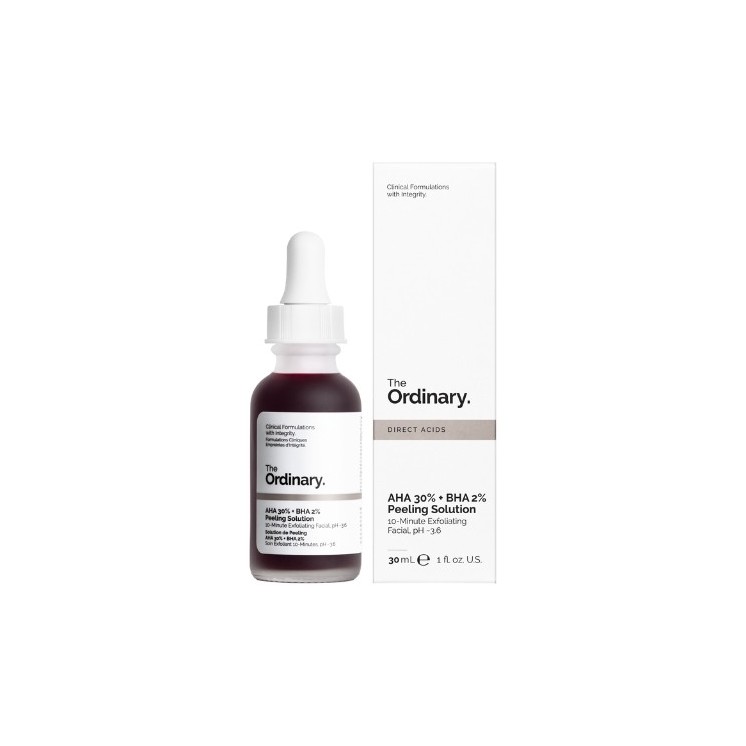 The Ordinary Peeling do twarzy z kwasami AHA 30% + BHA 2% 30 ml