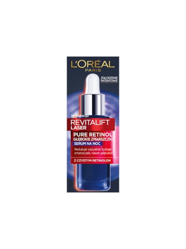 L'oreal Revitalift Laser Pure Retinol Serum Gesichtsserum für die Nacht, 30 ml