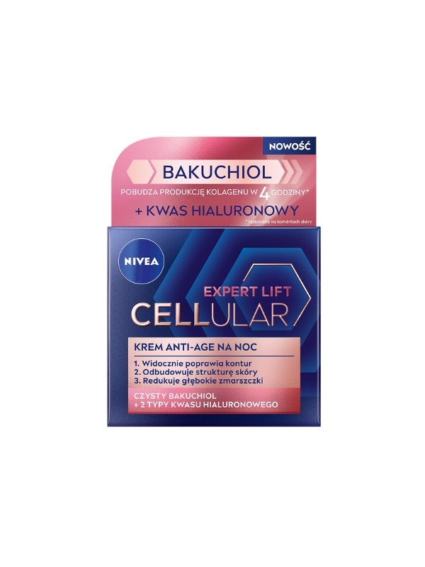 Nivea Cellular Expert Lift Bakuchiol Anti-Aging Nachtgezichtscrème 50 ml