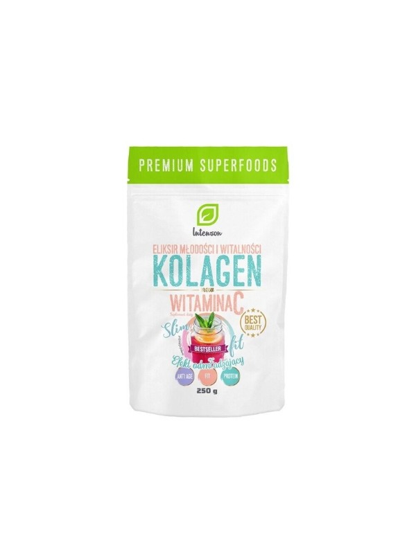 Intenson Elixier der Jugend und Vitalität Kollagen + Vitamin C Nahrungsergänzungsmittel 250 g