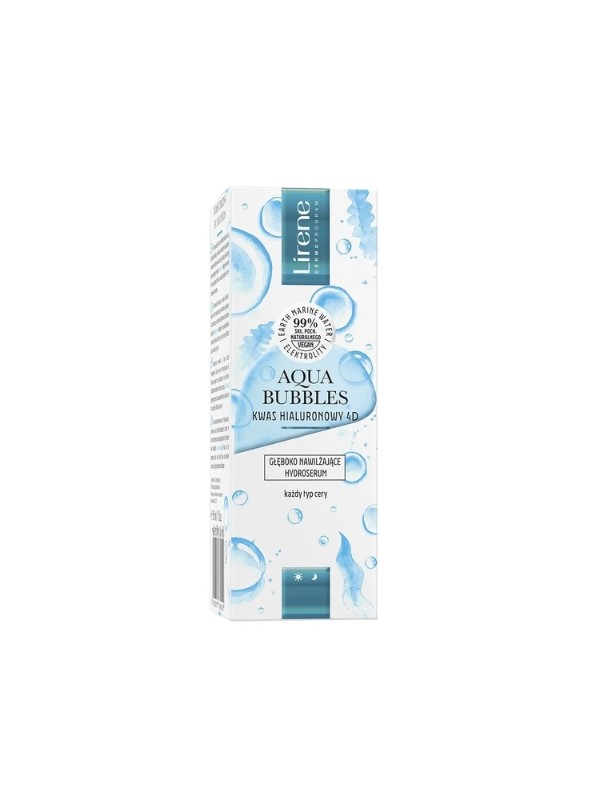 Lirene Aqua Bubbles Hyaluronic Acid 4D tief feuchtigkeitsspendendes Gesichtshydroserum 30 ml