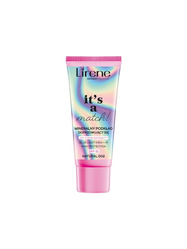 Мінеральний тональний крем для обличчя Lirene It's a Match SPF15 /002/ Natural 30 мл