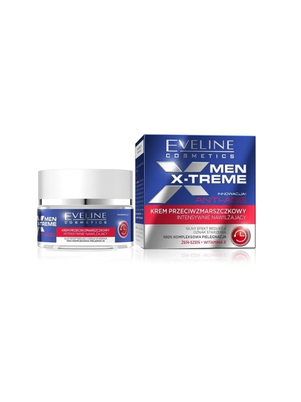 Eveline Men X-Treme anti-wrinkle Intensively moisturizing face cream 50 ml