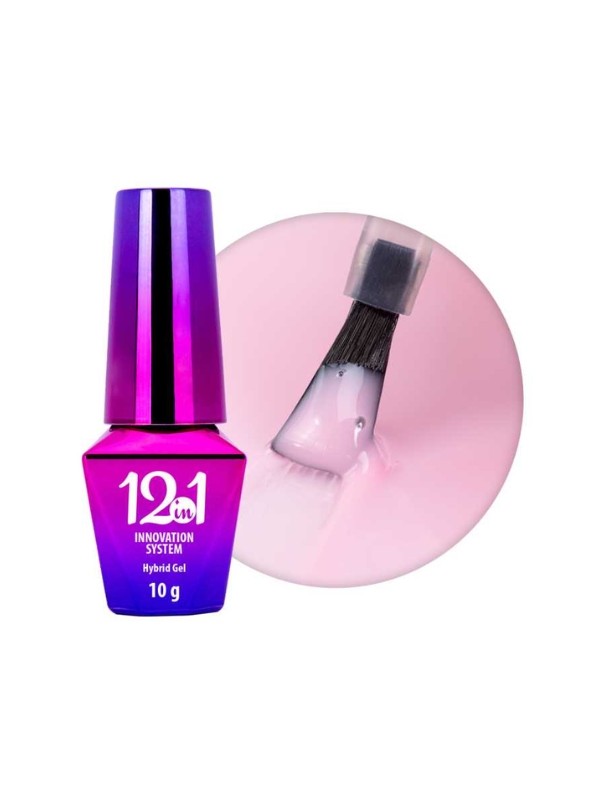 MollyLac 12in1 Innovation Hybrid Gel Candy Pink Hybrid Base 10 g