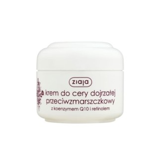 Ziaja Crème Anti-Rides Peaux Matures Coenzyme Q10 et Retinol 50 ml Ziaja Crème Anti-Rides Peaux Matures Coenzyme Q10 et Retinol 50 ml