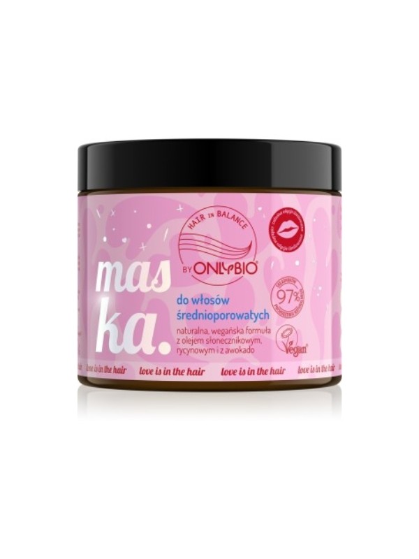 ONLYBIO Hair in Balance Love is in Маска для волосся середньої пористості 400 мл