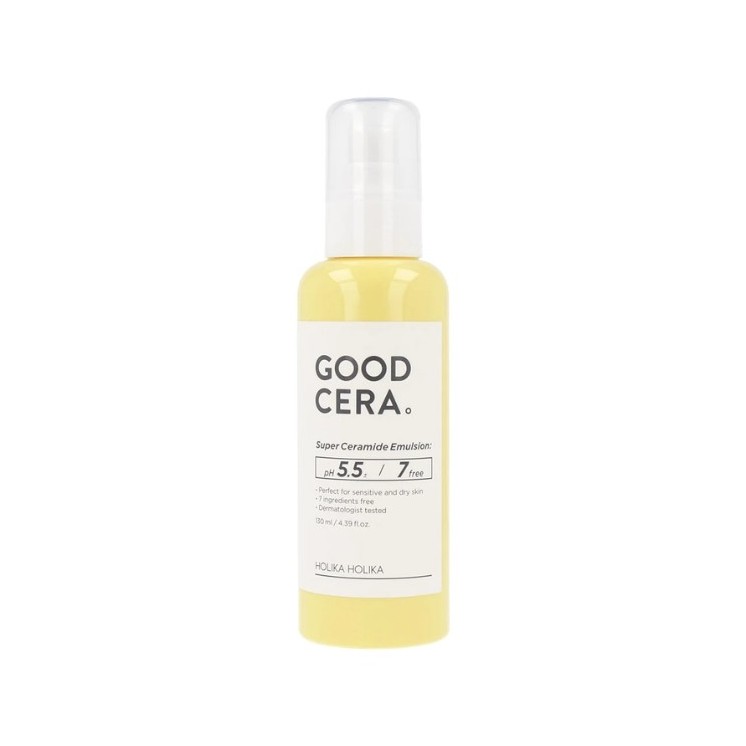Holika Holika Good Cera Super Ceramide Emulsion, émulsion hydratante pour peaux sèches et sensibles, 130 ml
