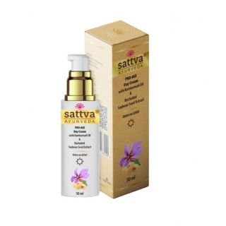 Sattva Ayurveda Pro Age Day face cream with Kumkumadi oil and Bakuchiol 50 ml