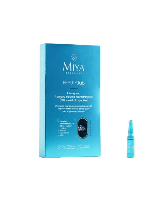 Miya BEAUTY .lab intensive 7-Tage-Gesichtsfeuchtigkeitsbehandlung PGA und Apfelextrakt 5 ml