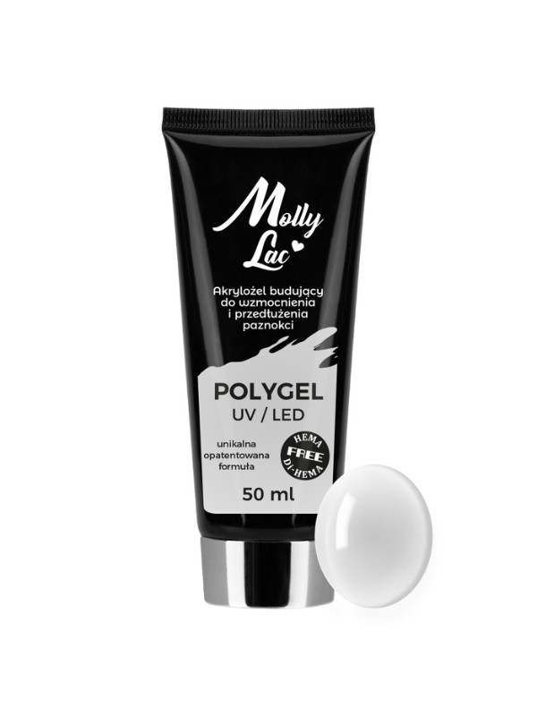 MollyLac Polygel opbouwacrylgel Mollylac Hema/di- Hema free Clear 50 ml