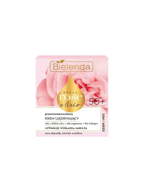 Bielenda Royal Rose Elixir Antirimpel Verstevigende Gezichtscrème voor Gevoelige Huid 50+ 50 ml