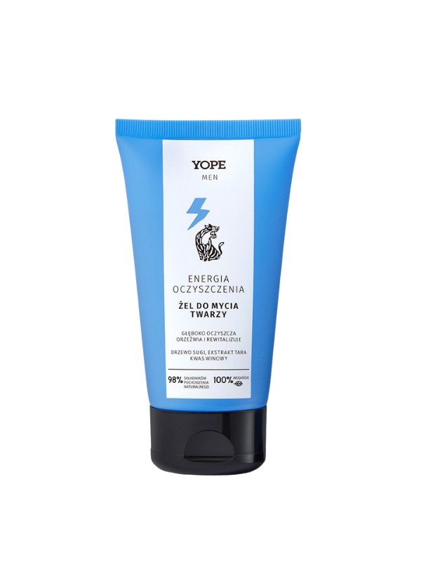 YOPE Men Wood Gesichtswaschgel für Männer Reinigungsenergie 150 ml