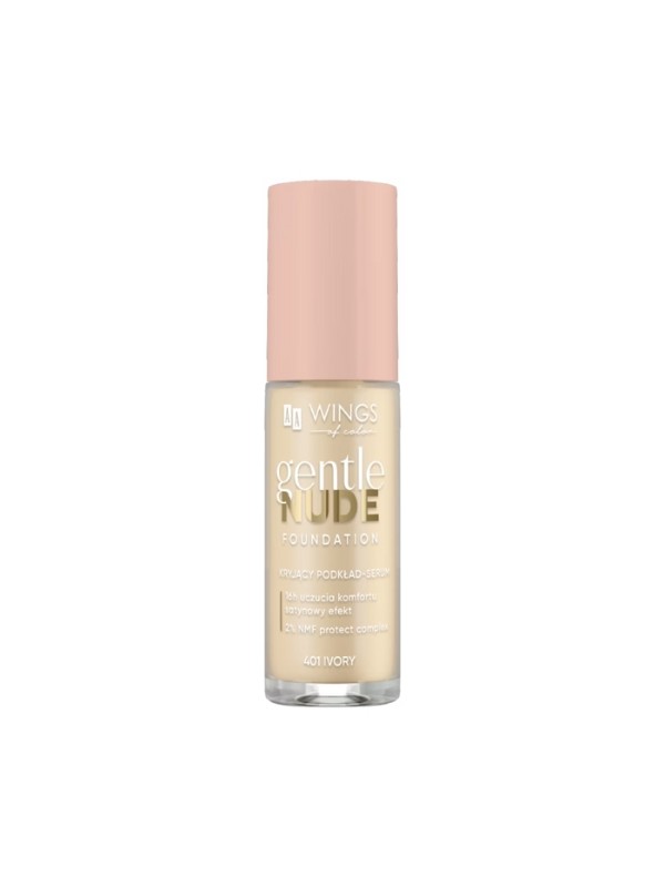 AA Wings of Color Gentle Nude Foundation Покривна основа- serum 401 Ivory 30 мл