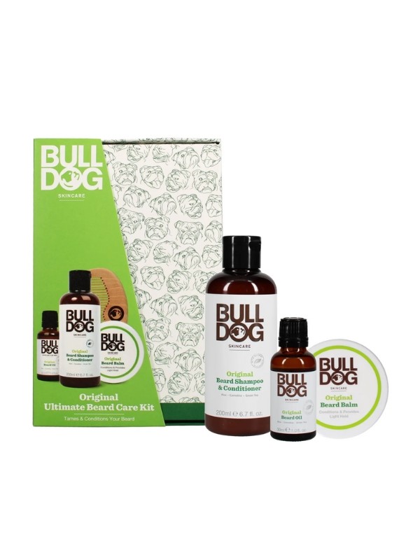 Bulldog Ultimate Original Bartpflegeset: Bartshampoo 200 ml + Bartöl 30 ml + Bartbalsam 75 ml