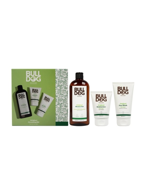 Bulldog Grooming Pflegeset: Duschgel 500 ml + Gesichtscreme 100 ml + Gesichtswaschgel 150 ml