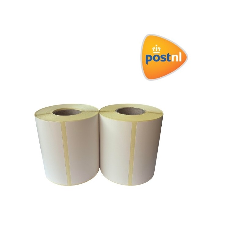 Post.NL Versandetikett weiß, 102 mm x 150 mm, 300 Etiketten auf einer Rolle, 25 mm Kern, ECO Thermo, langlebig, 2er-Pack