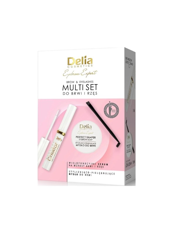 Delia Eyebrow Expert Set: Styling-Augenbrauenseife 10 ml + Augenbrauen- und Serum 7 ml