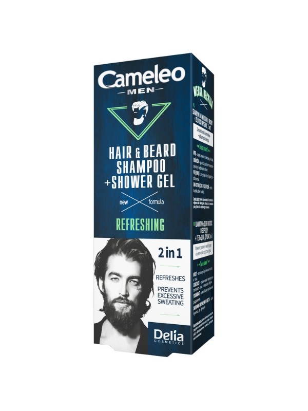 Delia Cameleo Men 2in1 erfrischendes Shampoo und Duschgel für Männer 150 ml