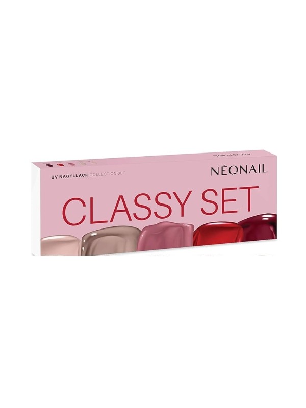 NeoNail Zestaw do hybryd Classy Set: 5 lakierów x 3 ml