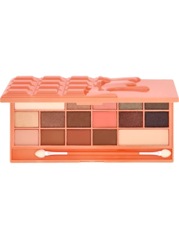 Makeup Revolution I Heart Makeup Palette met 16 Chocolate Peach oogschaduws 3,66 g