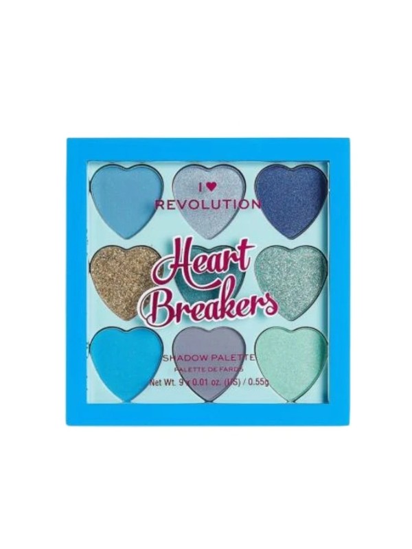 Makeup Revolution I Heart Makeup Paletka 9 cieni do powiek Heart Brakers Daydream 0,55 g