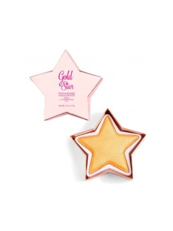 Makeup Revolution I Heart Revolution Star of Show Gesichts-Highlighter Gold Star 5 g