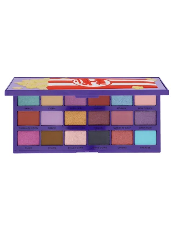 Makeup Revolution I Heart Revolution Lekker Palette van 18 Popcorn oogschaduws 22 g