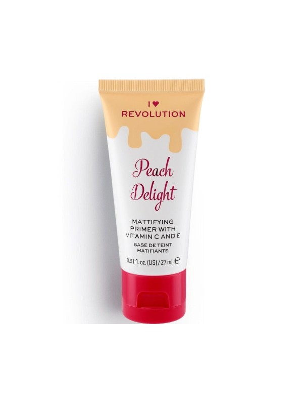 Makeup Revolution I Heart Makeup matująca Baza pod makijaż Peach Delight 27 ml