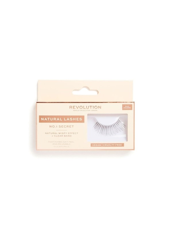 Makeup Revolution Natural Lashes Streifenwimpern / NO.1 /