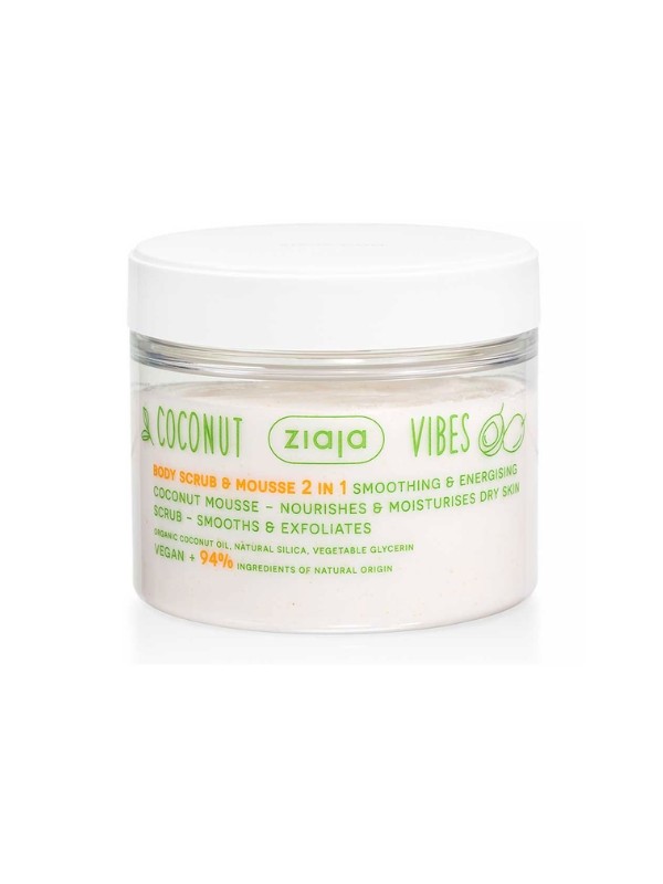 Ziaja Coconut Vibes 2in1 smoothing and exfoliating Peeling & body mousse 270 ml