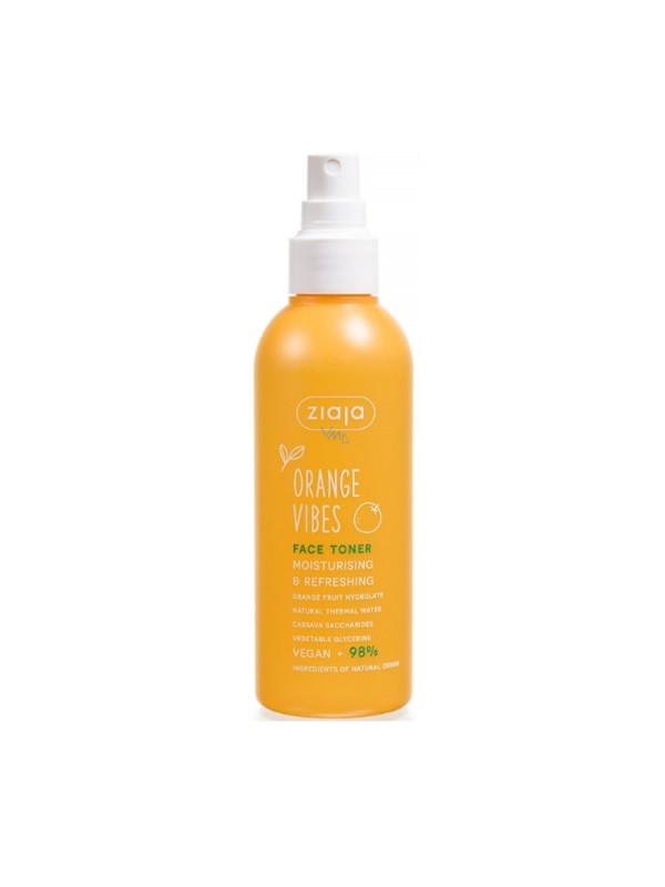 Ziaja Orange Vibes feuchtigkeitsspendendes und erfrischendes Gesichtswasser 190 ml