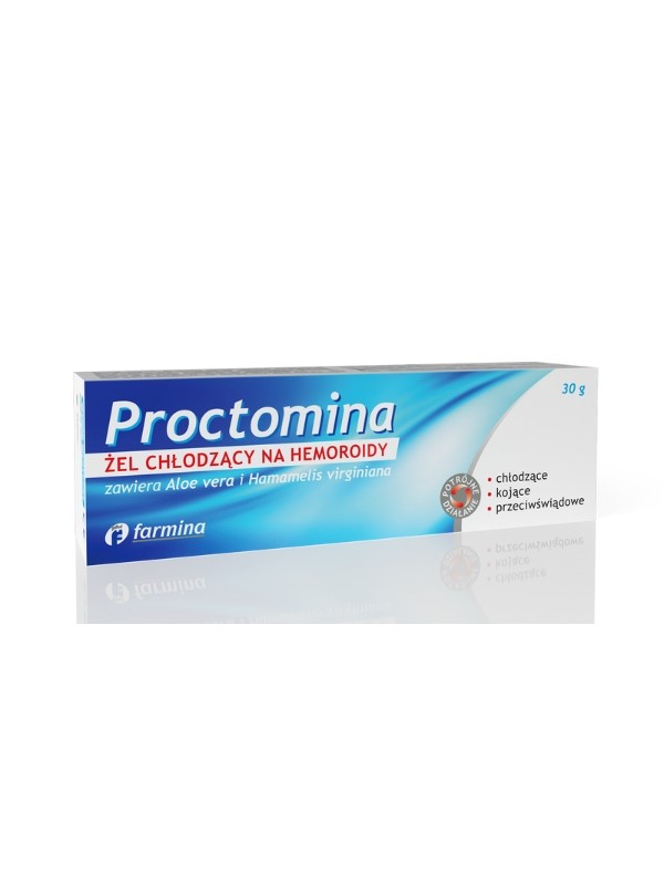 Proctomina cooling gel for hemorrhoids 30 g