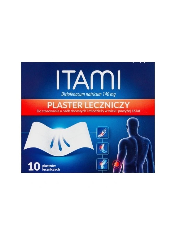 Itami Medicinale pleister 140 mg 10 stuks