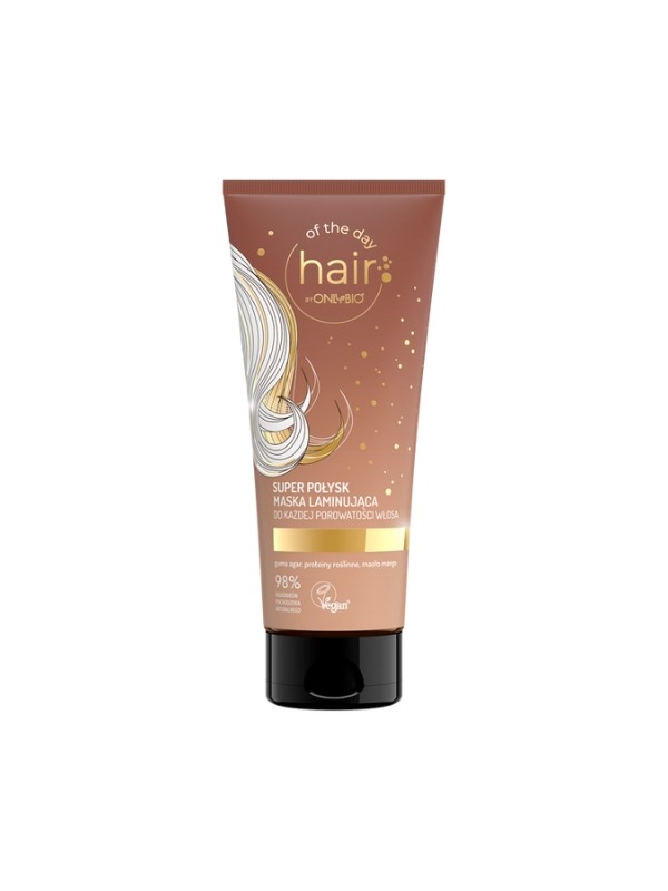 Onlybio Hair of the day Super Shine Laminiermaske für jede Haarporosität 200 ml