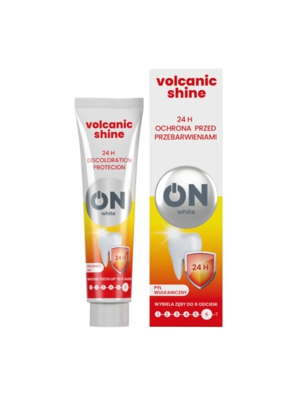 ON WHITE VOLCANIC SHINE Toothpaste against discoloration 75 ml