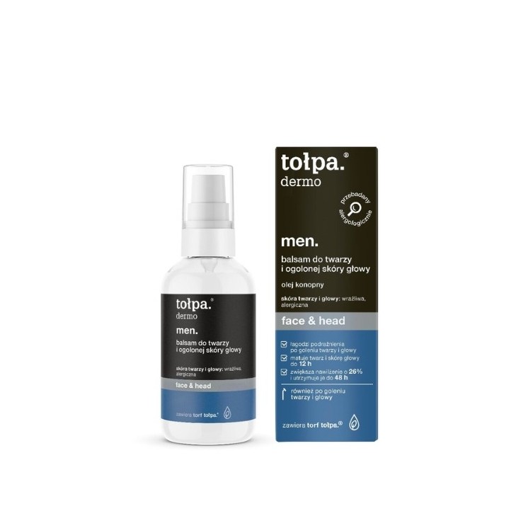 Tołpa Dermo Men Face&Head Balsem voor gezicht en geschoren hoofdhuid 75ml