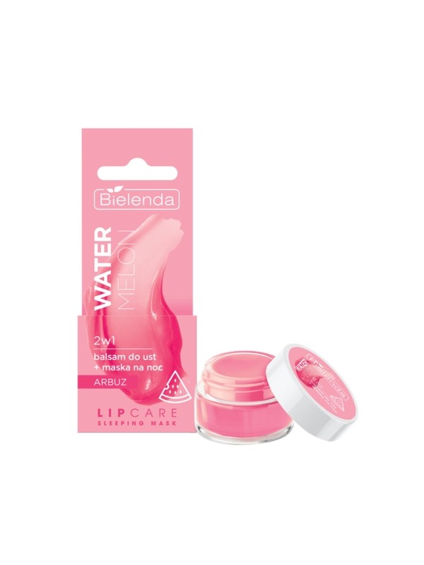 Bielenda Lip Care Slaapmasker Watermelon Mania 2in1 Lippenbalsem + nachtmasker