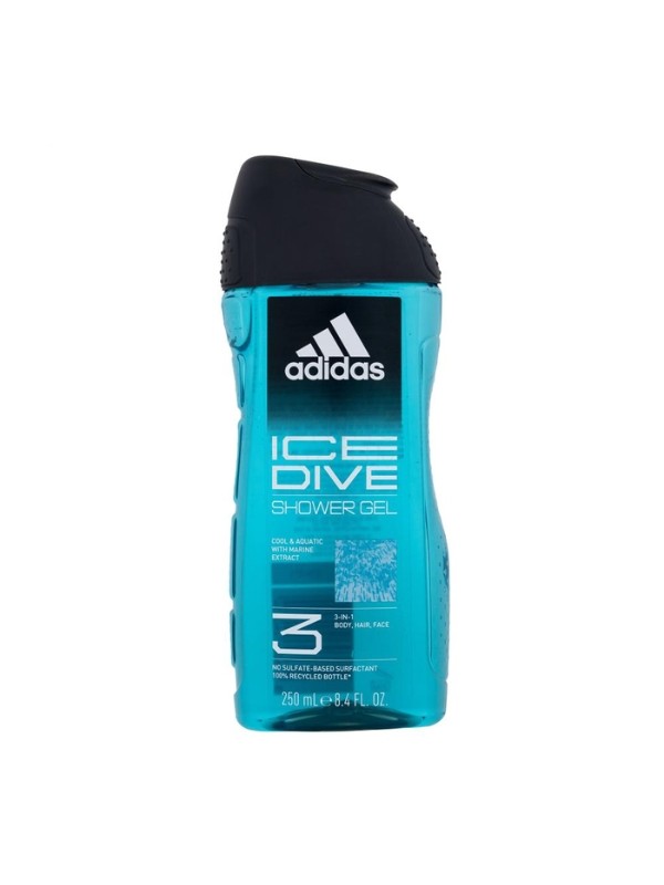 Adidas Douchegel voor heren 3in1 Ice Dive 250 ml