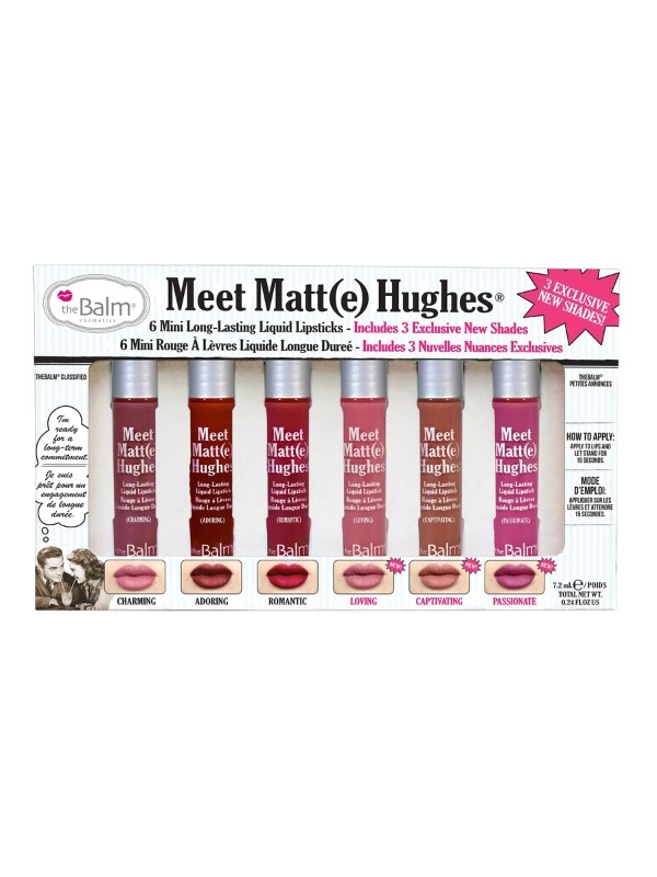 theBalm Meet Matte Hughes Mini Kit A set of six matte Lipsticks