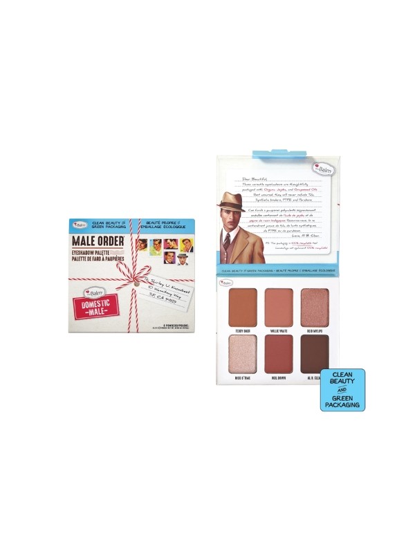 theBalm Male Order Palette mit 6 Lidschatten für inländische Männer, 13,2 g