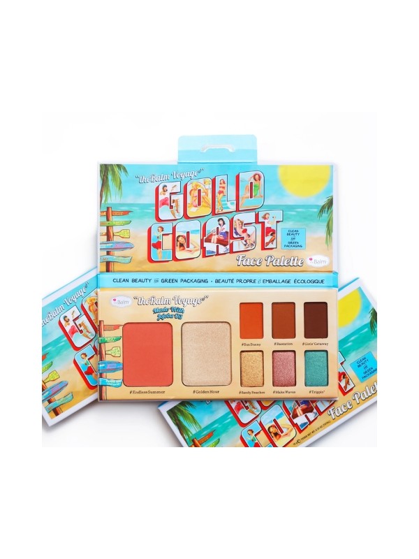 theBalm C&G Gold Coast Palette 6 Oogschaduw + Highlighter + Blusher 10 gr