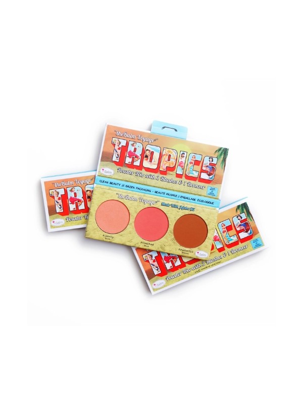 theBalm C&G Tropics Trio Contour palette: Bronzer + 2 Blushes 5 g