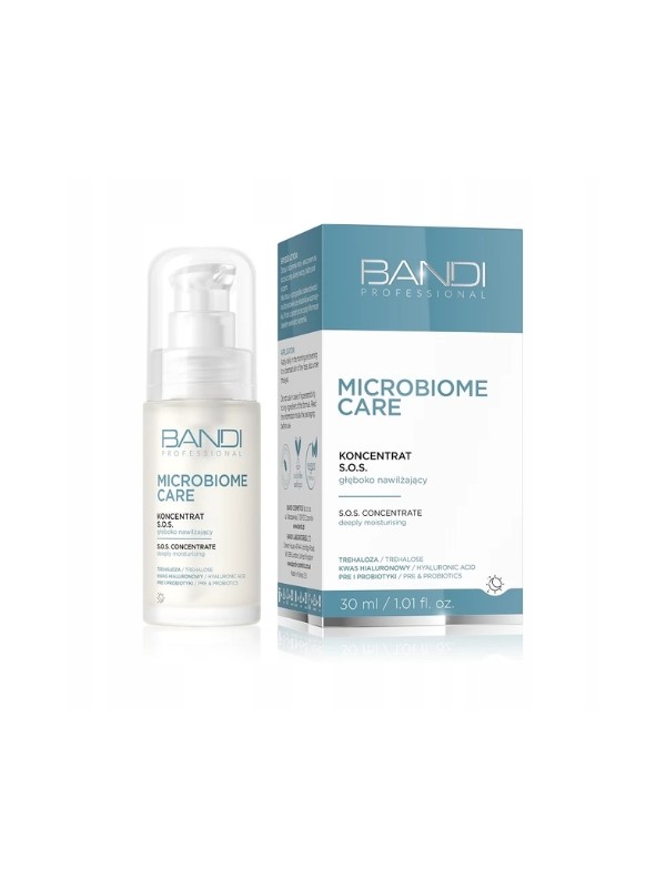 Bandi Microbiome Care SOS concentraat, diep hydraterend voor het gezicht, 30 ml