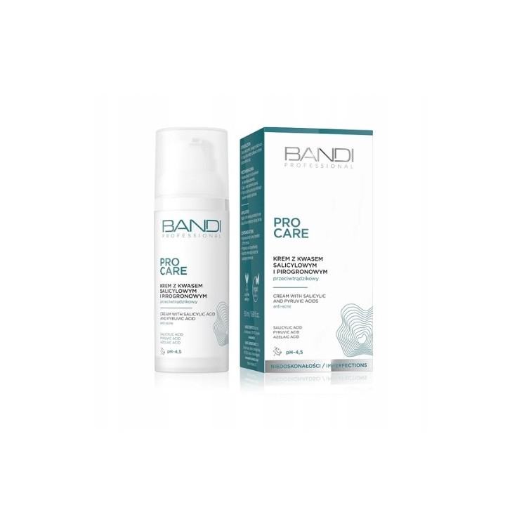 Crème visage Bandi Pro Care à l'acide salicylique et pyruvique 50 ml