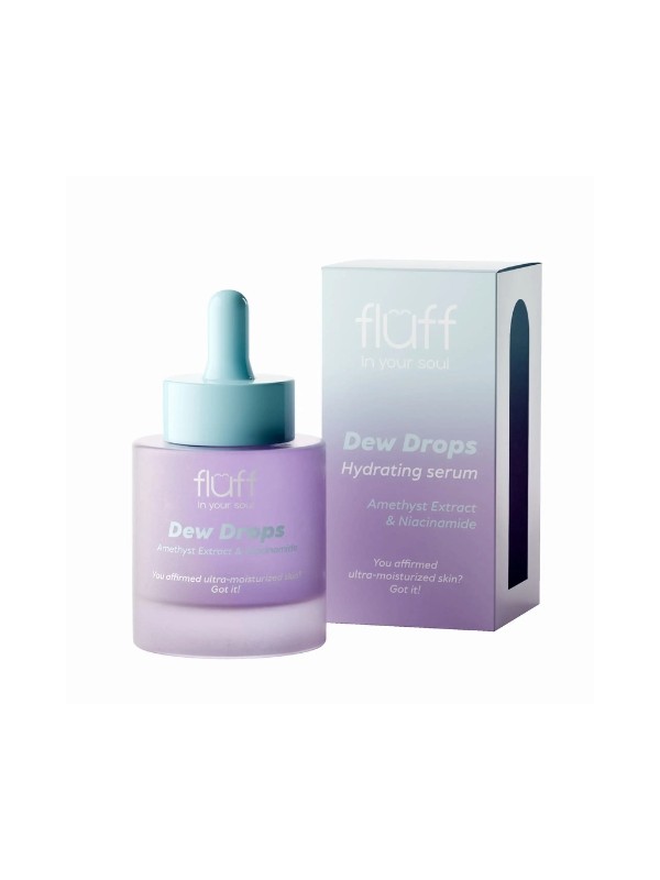 Оздоровлююча Serum для обличчя Fluff Dew Drops з аметистом і ніацинамідом 30 мл