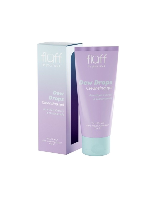 Fluff Dew Drops Gezichtsreinigingsgel met amethist en niacinamide 100 ml