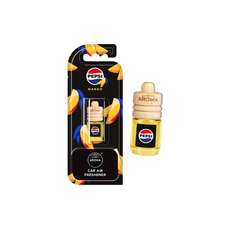 Aroma Car Pepsi Wood Mini Auto geurhanger Mango 5 ml